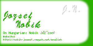 jozsef nobik business card